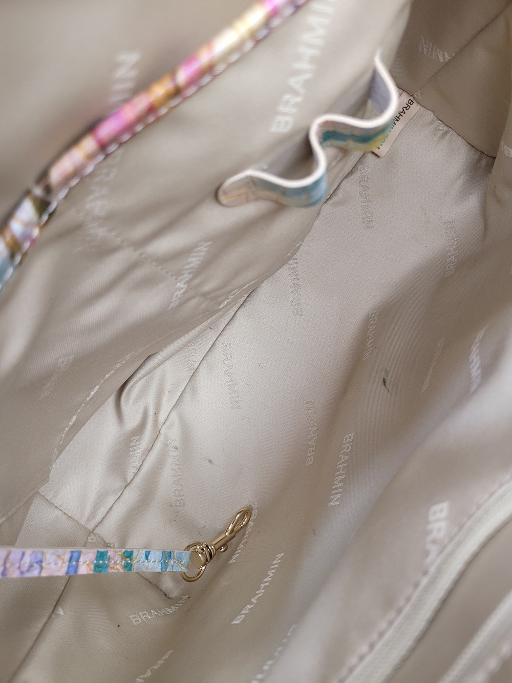 👉✨️ Brahmin Iridescent Entice Ombre Melbourne Duxbury Satchel Bag Wallet Set - Picture 15 of 15